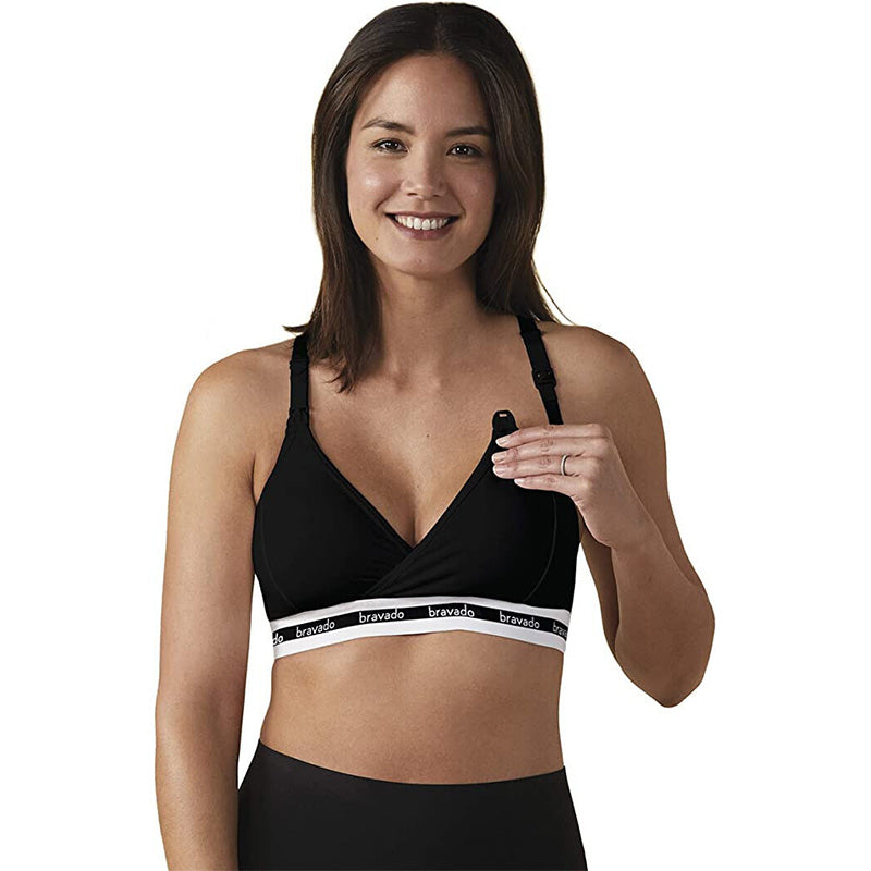 NWD Bravado! Designs Sustainable Maternity & Nursing Bra Black XL
