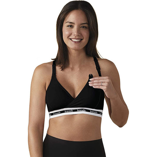 NWD Bravado! Designs Sustainable Maternity & Nursing Bra Black XL