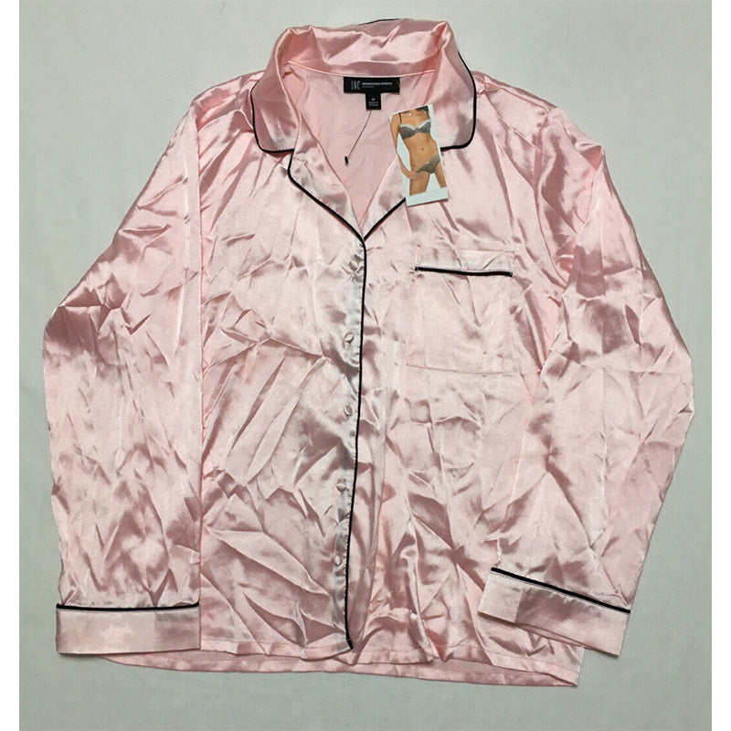 INC Classic Satin Pajama Set Pink M