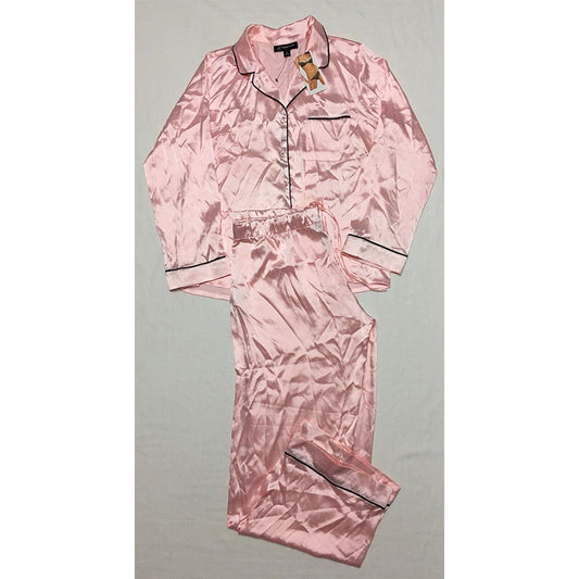 INC Classic Satin Pajama Set Pink M