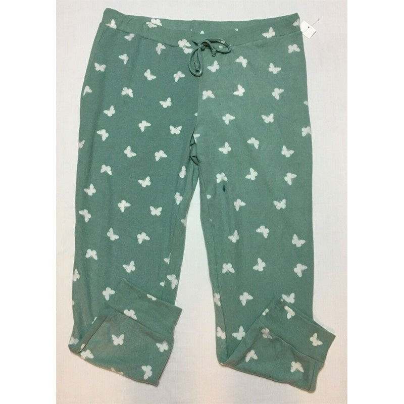 NWD Jenni Comfort Butterfly Pajama Jogger Green XL