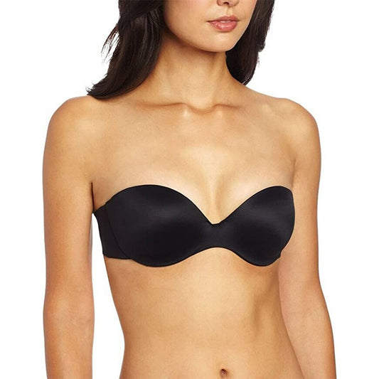 Maidenform Love The Lift Demi Strapless Black 32A