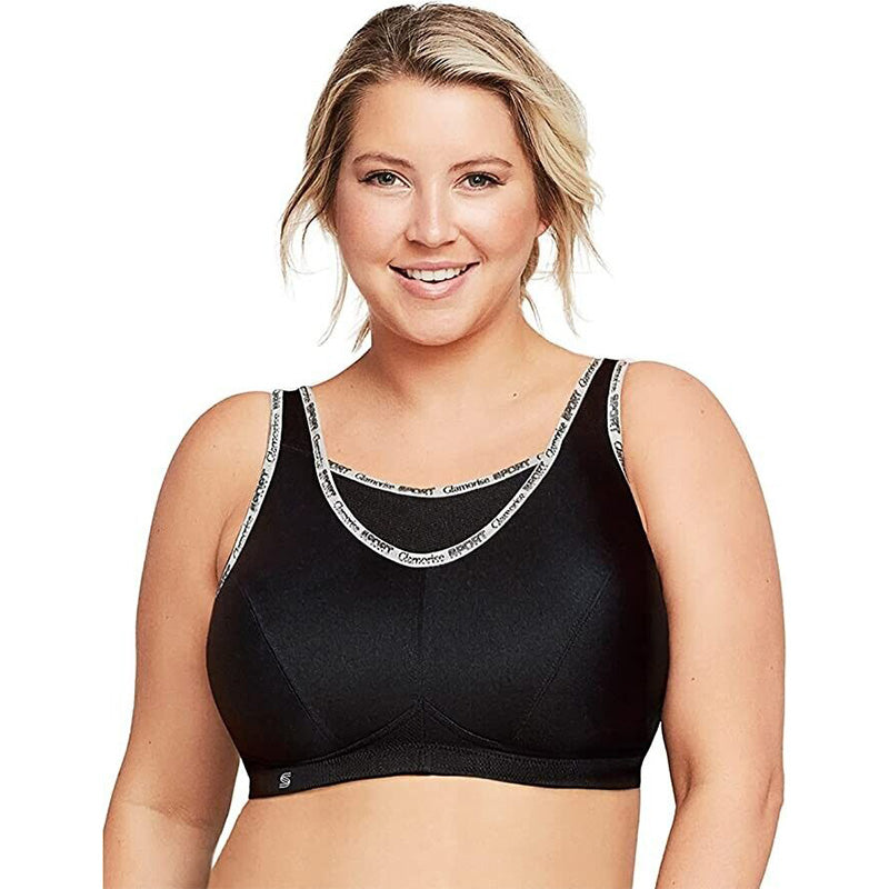 Glamorise Full Figure No Bounce Camisole Black 34J