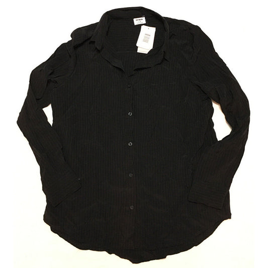 Cotton On Chemise Long Sleeves Black L
