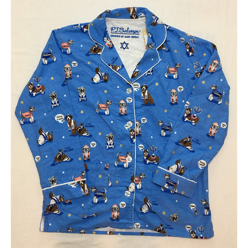 PJ Salvage Loungewear Flannels Blue XS
