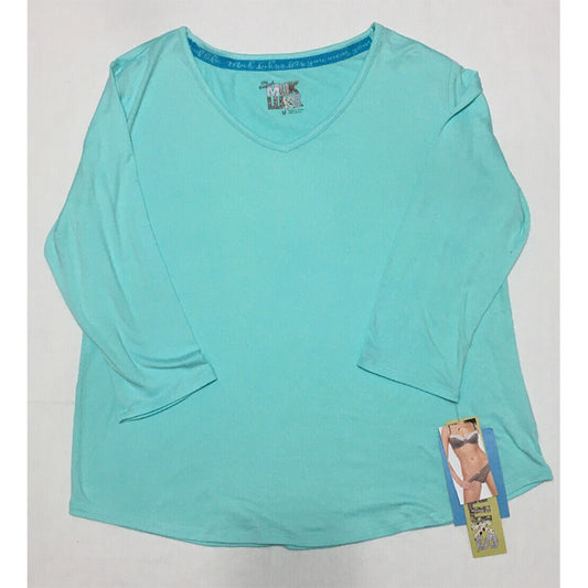 Muk Luks Only Pajama Top Blue M