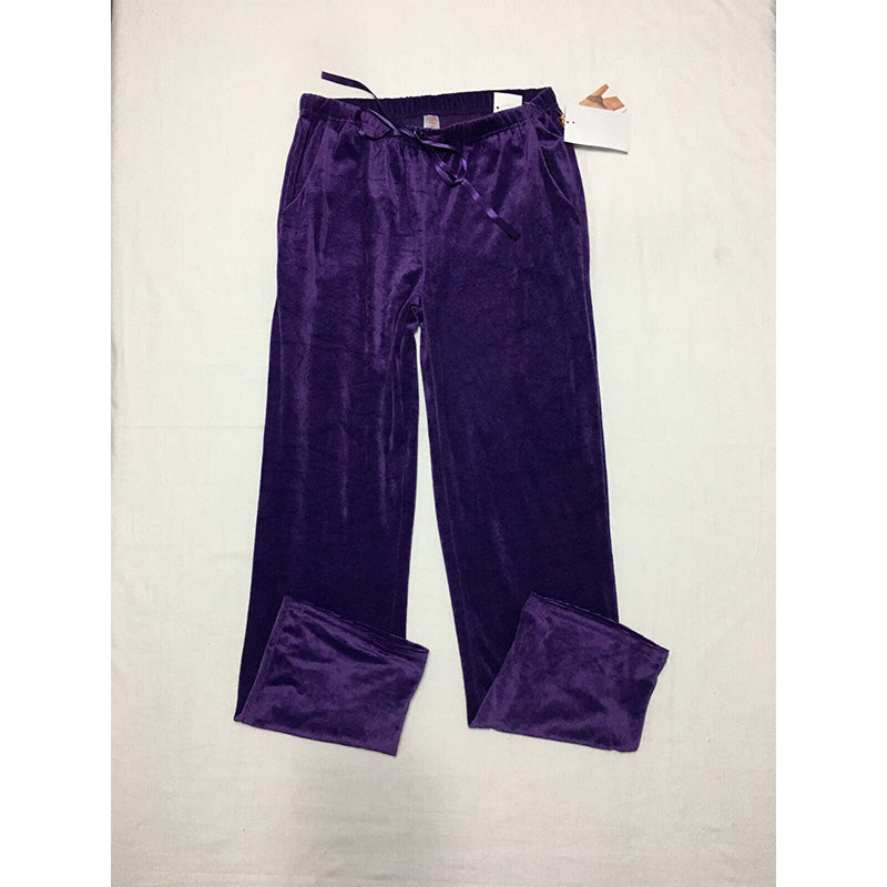 Christian Siriano Only New York Long Sleeve Pajama Pants Purple S