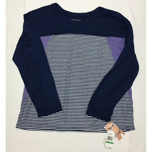 Nautica  Long Sleeve Only Top Pajama Navy L