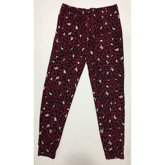 Jenni Long Sleeve Only Jogger Pant Pajama Burgundy S