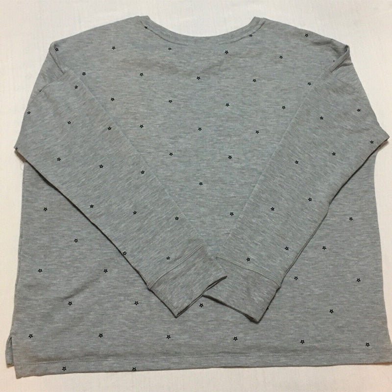 Alfani French Terry Pajama Top Gray L