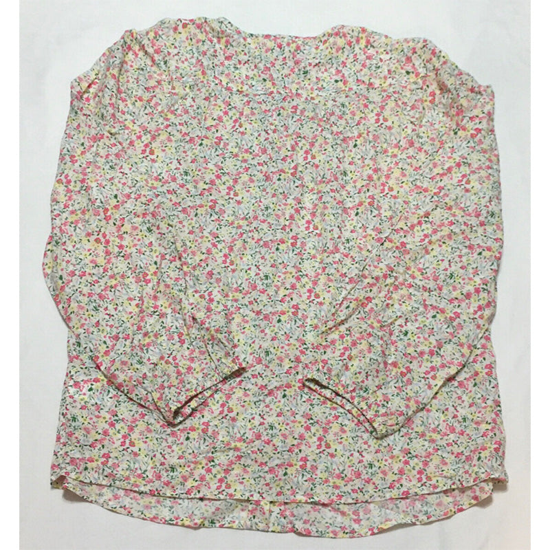 Charter Club Cotton Swiss Dot Only PajamaTop Floral Multicolor L