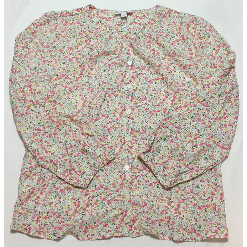 Charter Club Cotton Swiss Dot Only PajamaTop Floral Multicolor L