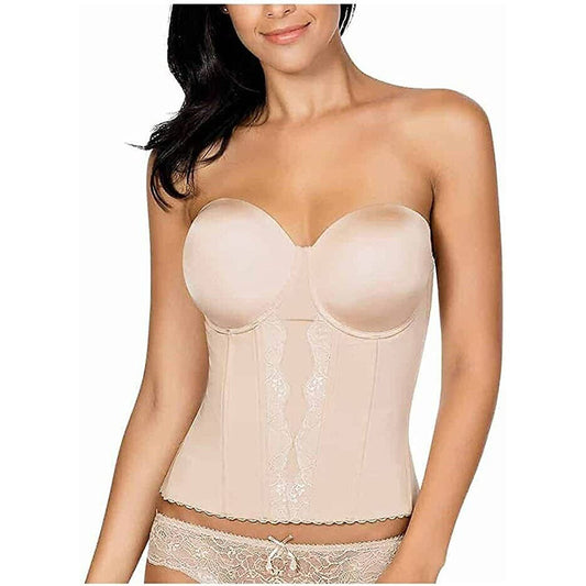 NWD Parfait Elissa Low-Back Bustier Beige 38DD