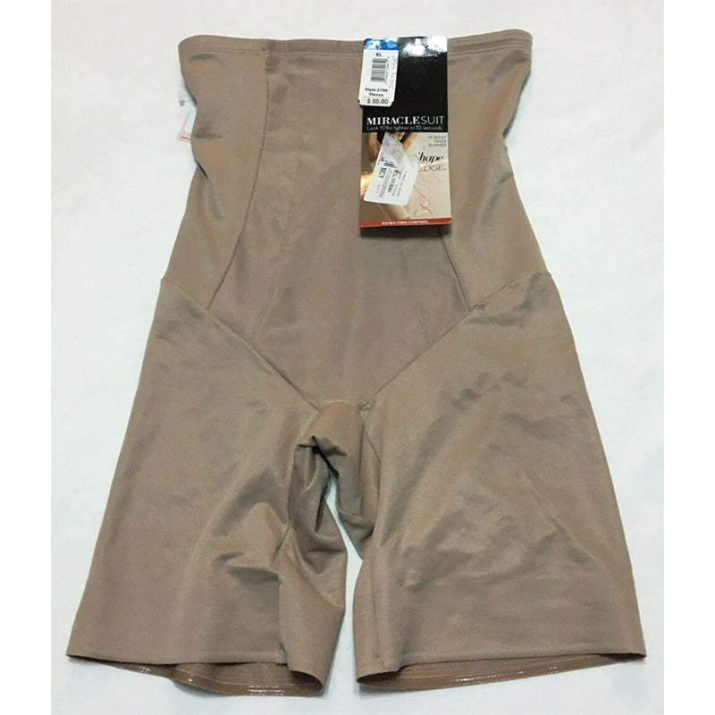 NWD Miraclesuit Shape with an Edge Hi-Waist Long Leg Nude XL