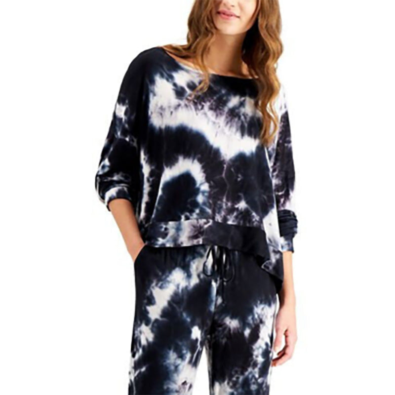 Jenni Women's Tie-Dyed Loungwear Top Multicolor M