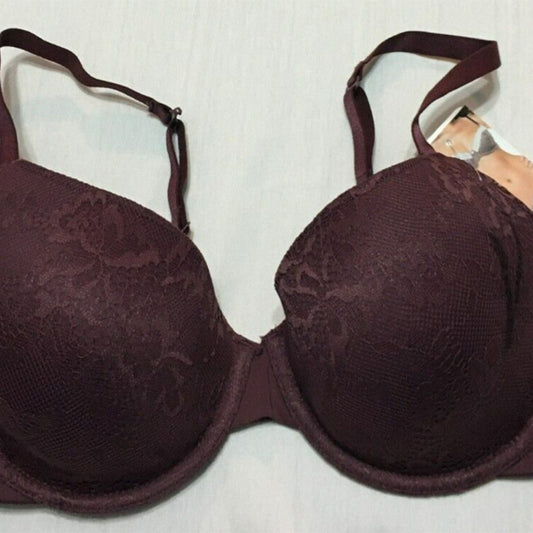 NWD Auden by Elomi Bra Push Up Burgundy 34DD