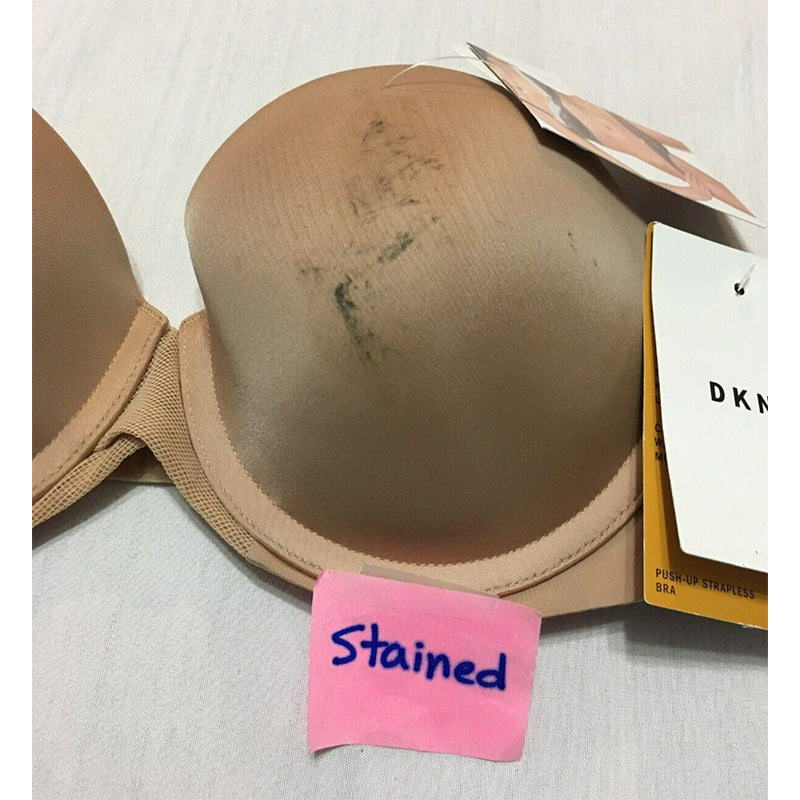NWD DKNY Litewear Strapless Push Up Bra Beige 36A