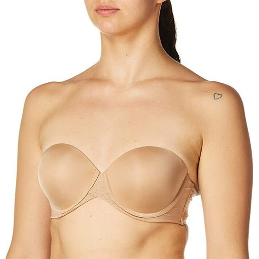 NWD DKNY Litewear Strapless Push Up Bra Beige 36A