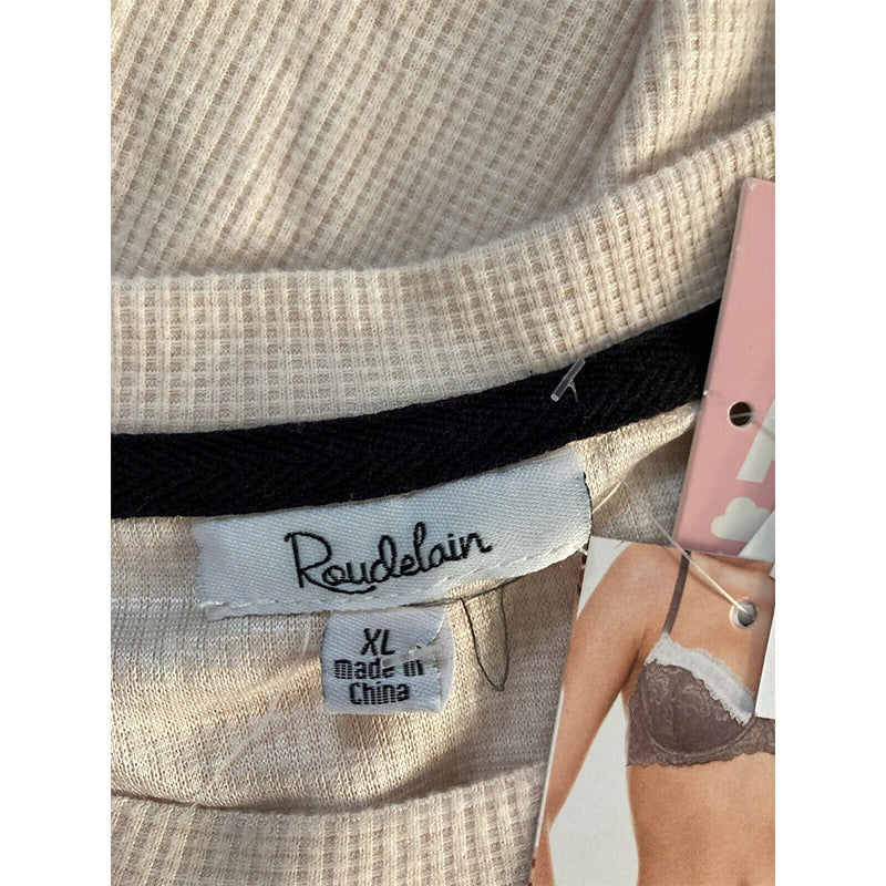 Roudelain Whisper Luxe Pajama Top Beige XL