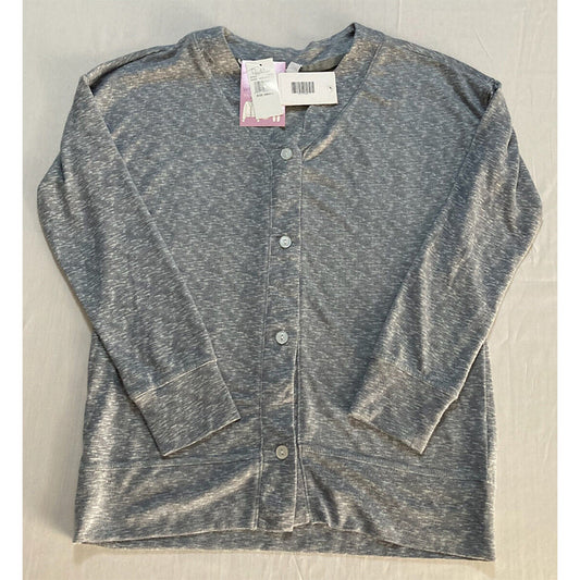 Roudelain Cardigan Only Pajama Top Grey S