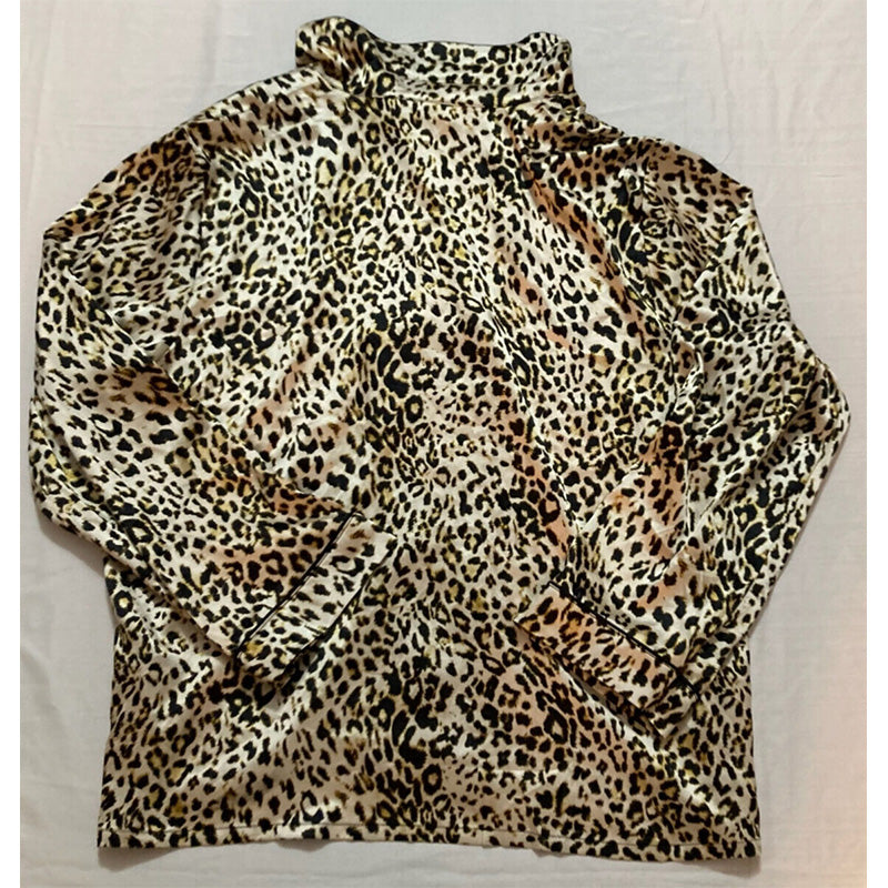 INC Only Pajama Top Animal Print XL