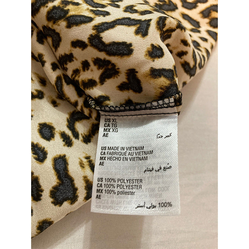 INC Only Pajama Top Animal Print XL