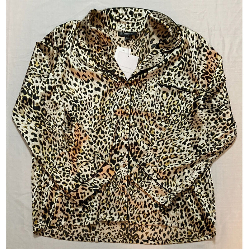 INC Only Pajama Top Animal Print XL