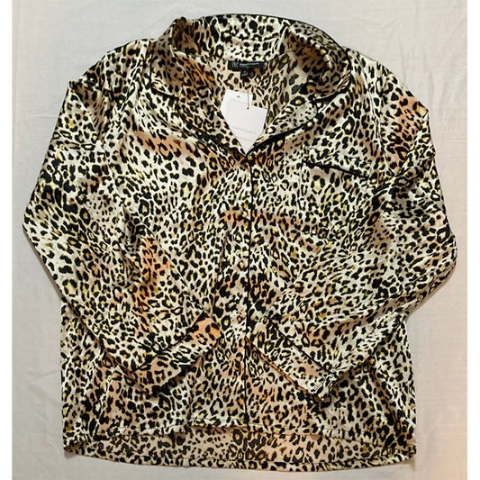 INC Only Pajama Top Animal Print XL
