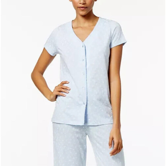 Charter Club Short  Only Sleeve Top Pajama Blue XL
