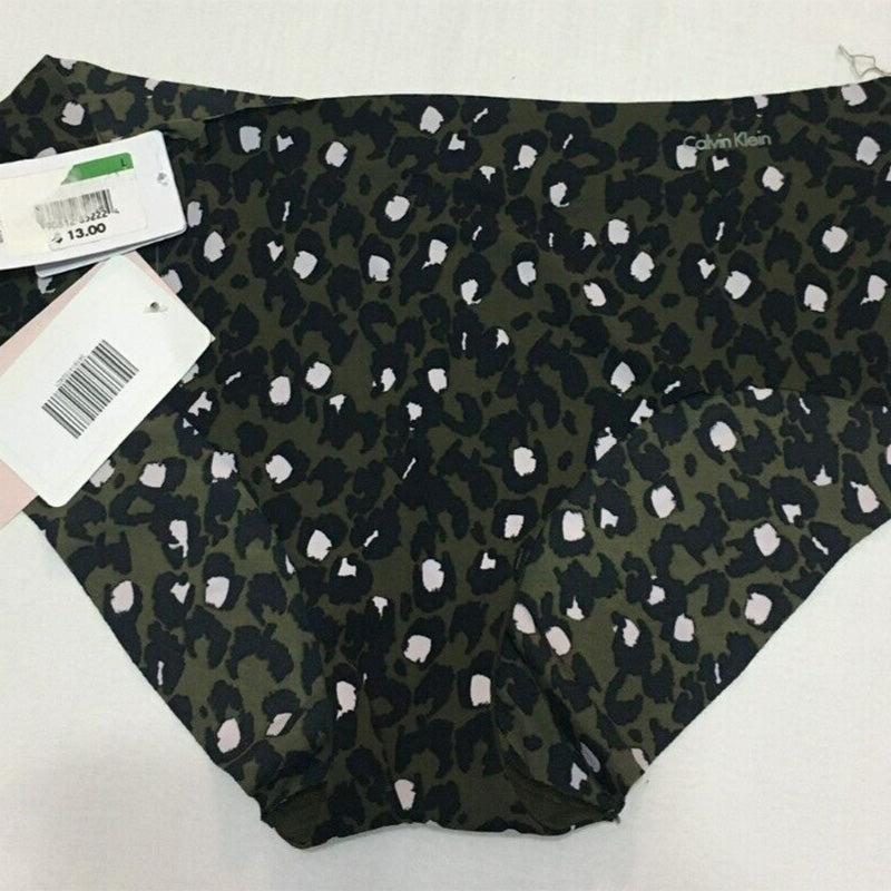 NWD Calvin Klein Invisibles Hipster Panty Leopard Green L