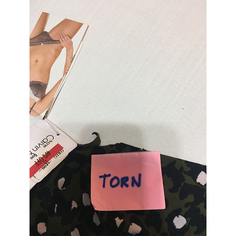 NWD Calvin Klein Invisibles Hipster Panty Leopard Green L