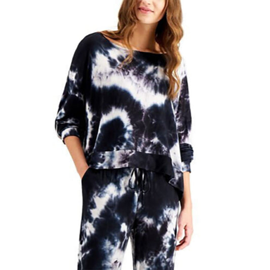 Jenni Women's Tie-Dyed Loungewear Top Multicolor M
