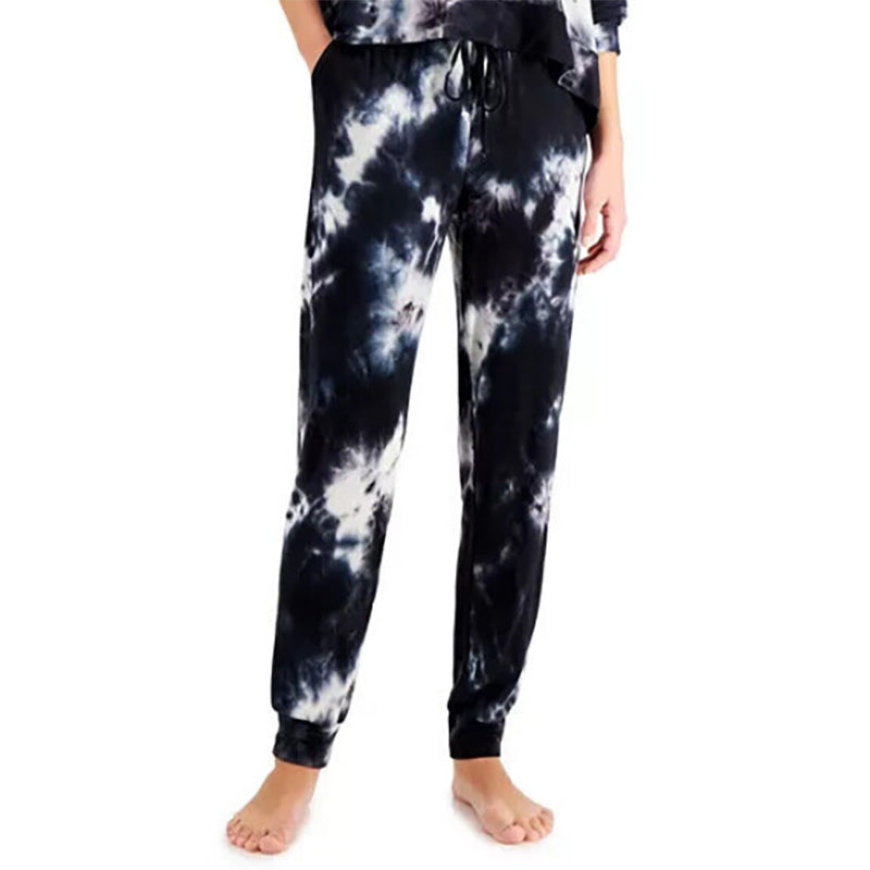Jenni Women's Tie-Dyed Loungewear Pants Black S