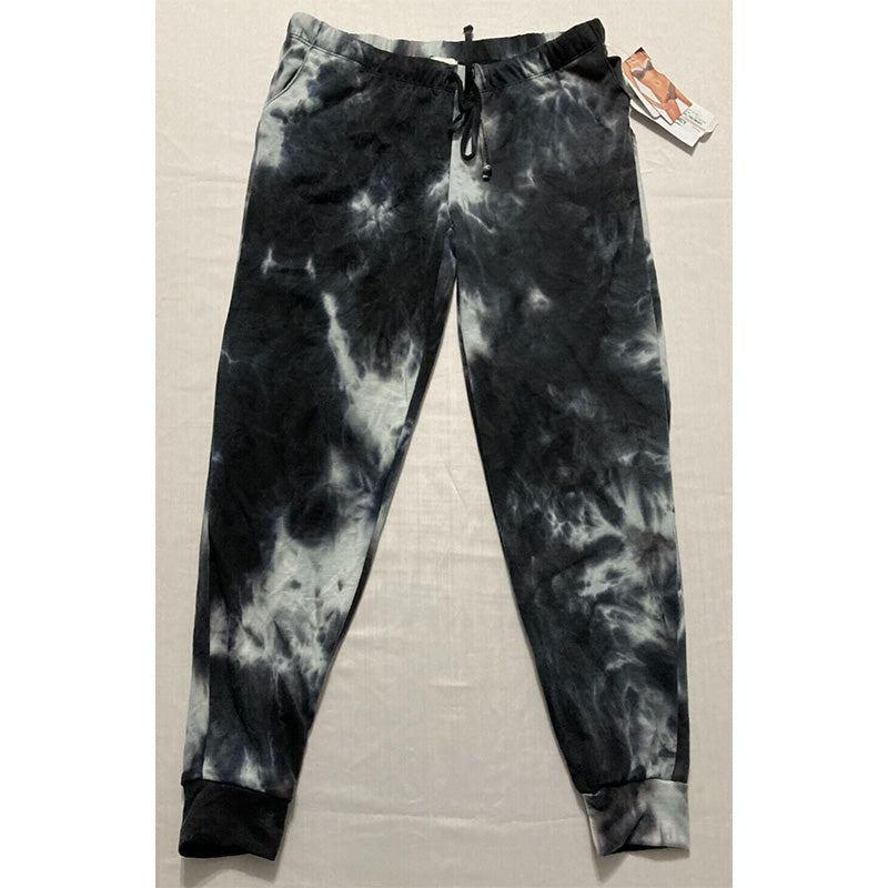 Jenni Women's Tie-Dyed Loungewear Pants Black S
