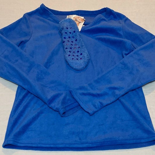 GOODNIGHT KISS Top Only Pajama Blue M