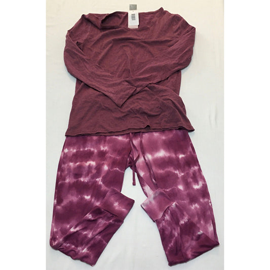 INK+IVY Pajama Set Burgundy M