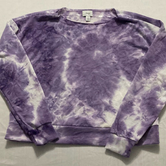 Jenni Women's Tie-Dyed Loungewear Top Purple S