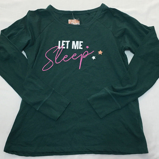 Jenni Long Sleeve Only Pajama Top Green S