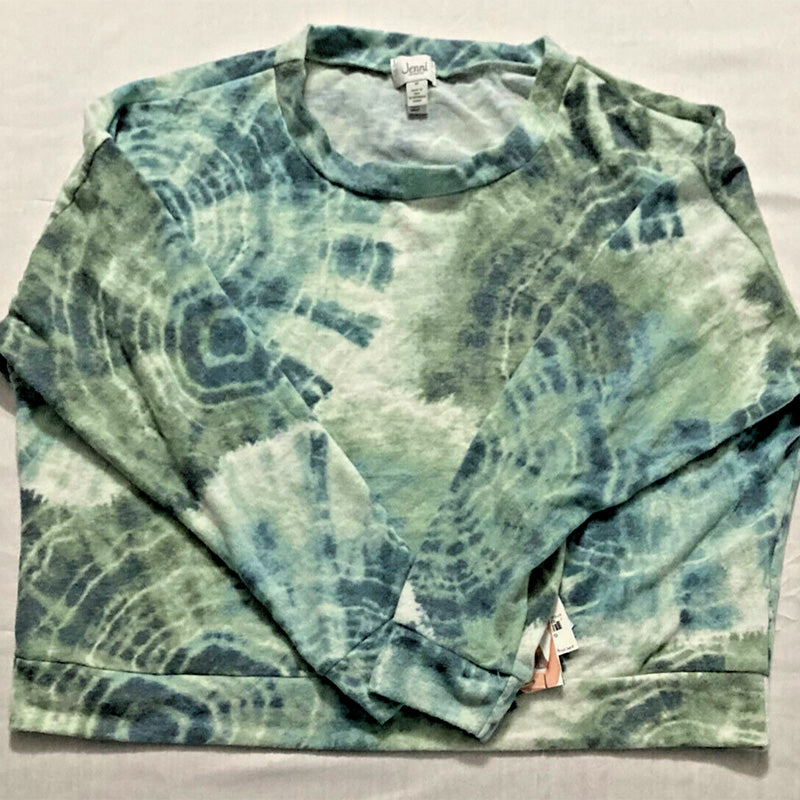 Jenni Knit Long Sleeve Top Gray M