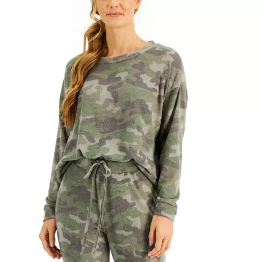 Jenni Knit Long Sleeve Top Green 2XL