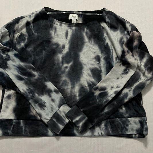 Jenni Women's Tie-Dyed Loungewear Top Black M