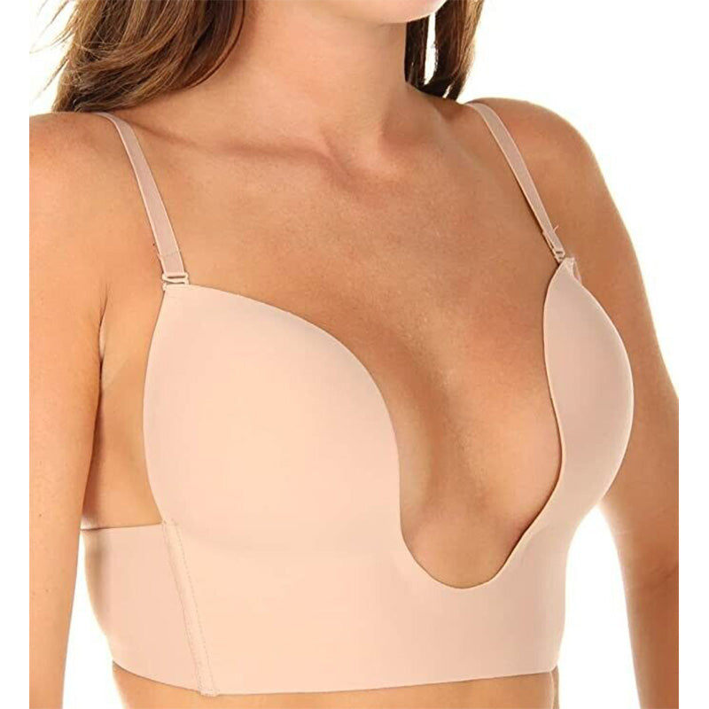Fashion Forms Seamless U Plunge Bra Beige 34C