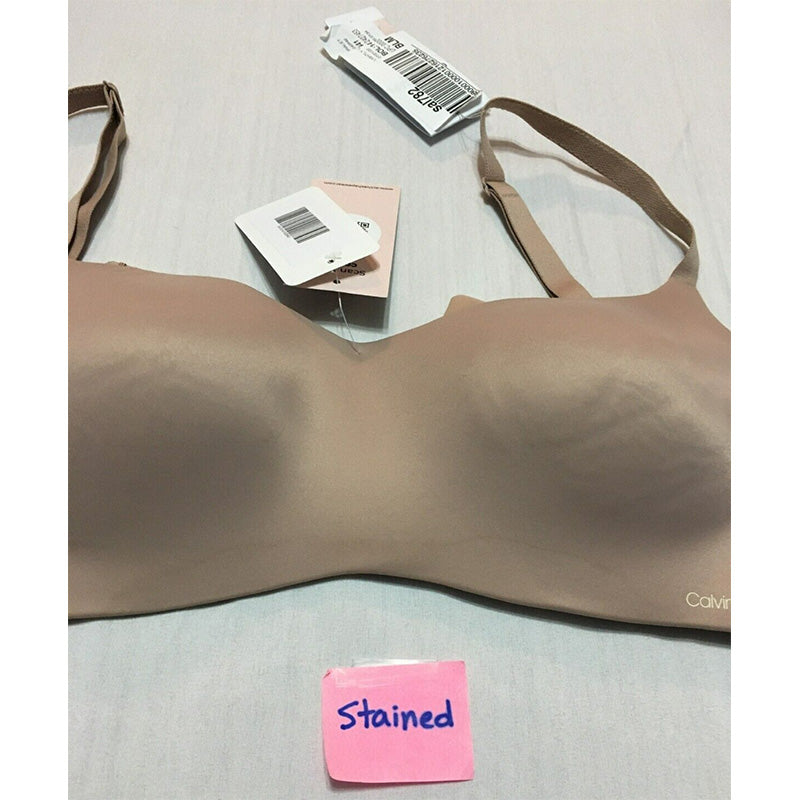 NWD Calvin Klein Liquid Touch Lightly Lined Scoop Neck Bra Almond 38B
