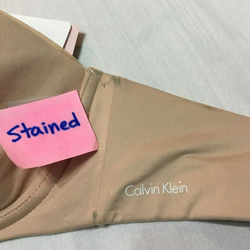 NWD Calvin Klein Lightly Lined Constant Strapless Bra Beige 32D