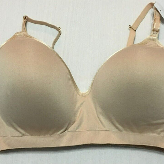 NWD A Pea in the Pod Molded Cup Seamless Nursing Bra Beige L