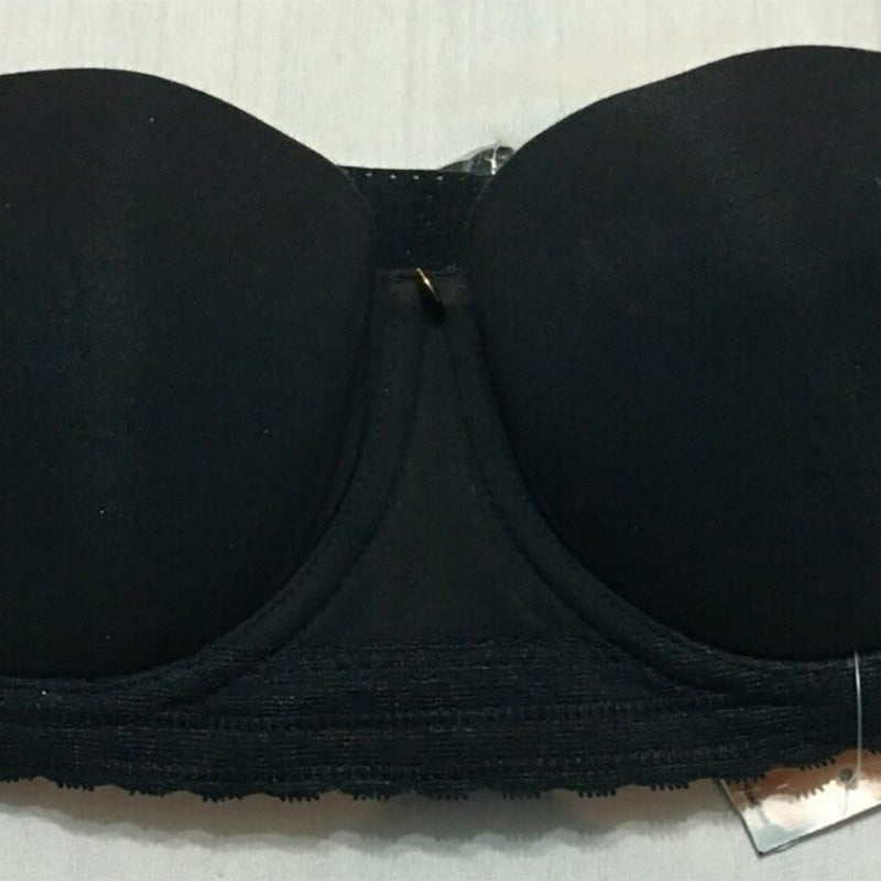 NWD Natori Truly Smoothing Strapless Contour Bra Black 32C