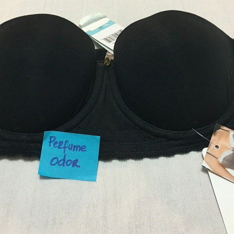 NWD Natori Truly Smoothing Strapless Contour Bra Black 32C