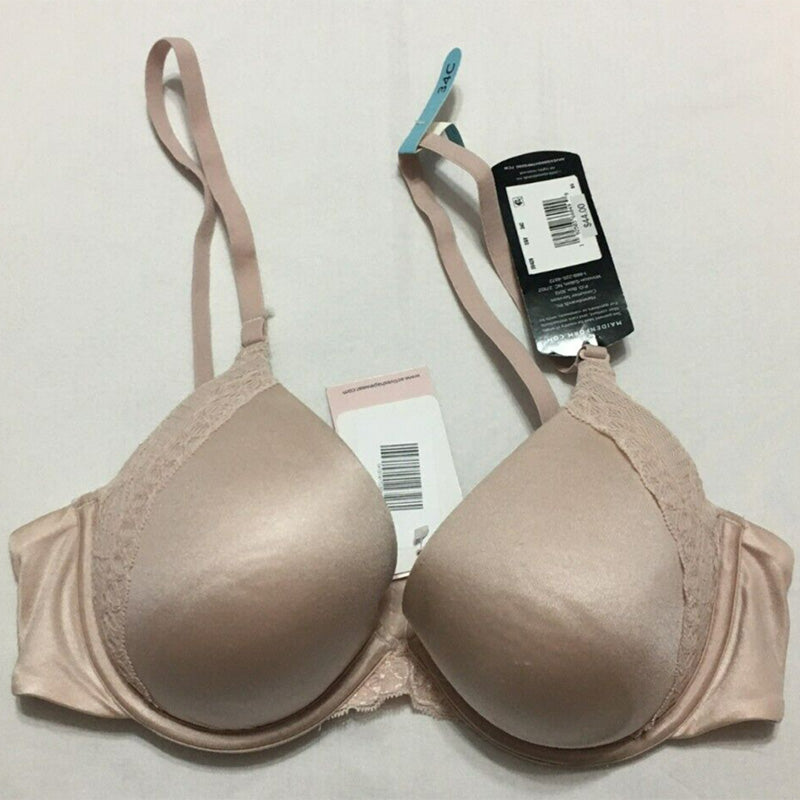NWD Maidenform Natural Boost Demi Bra Sandshell 34C