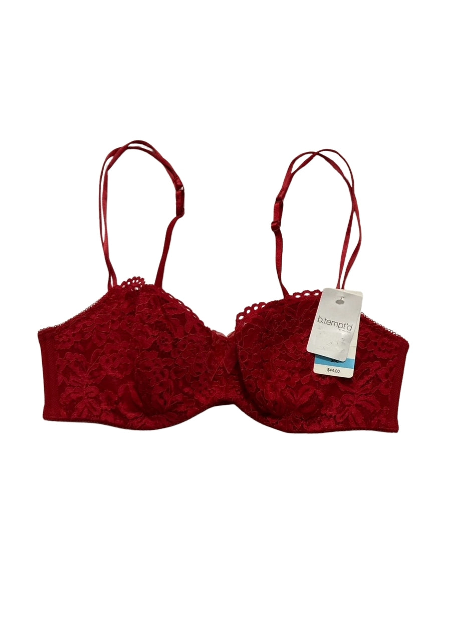 B.TEMPT´D Ciao Bella Lightly Padded Balconette Underwire Bra RED 36C