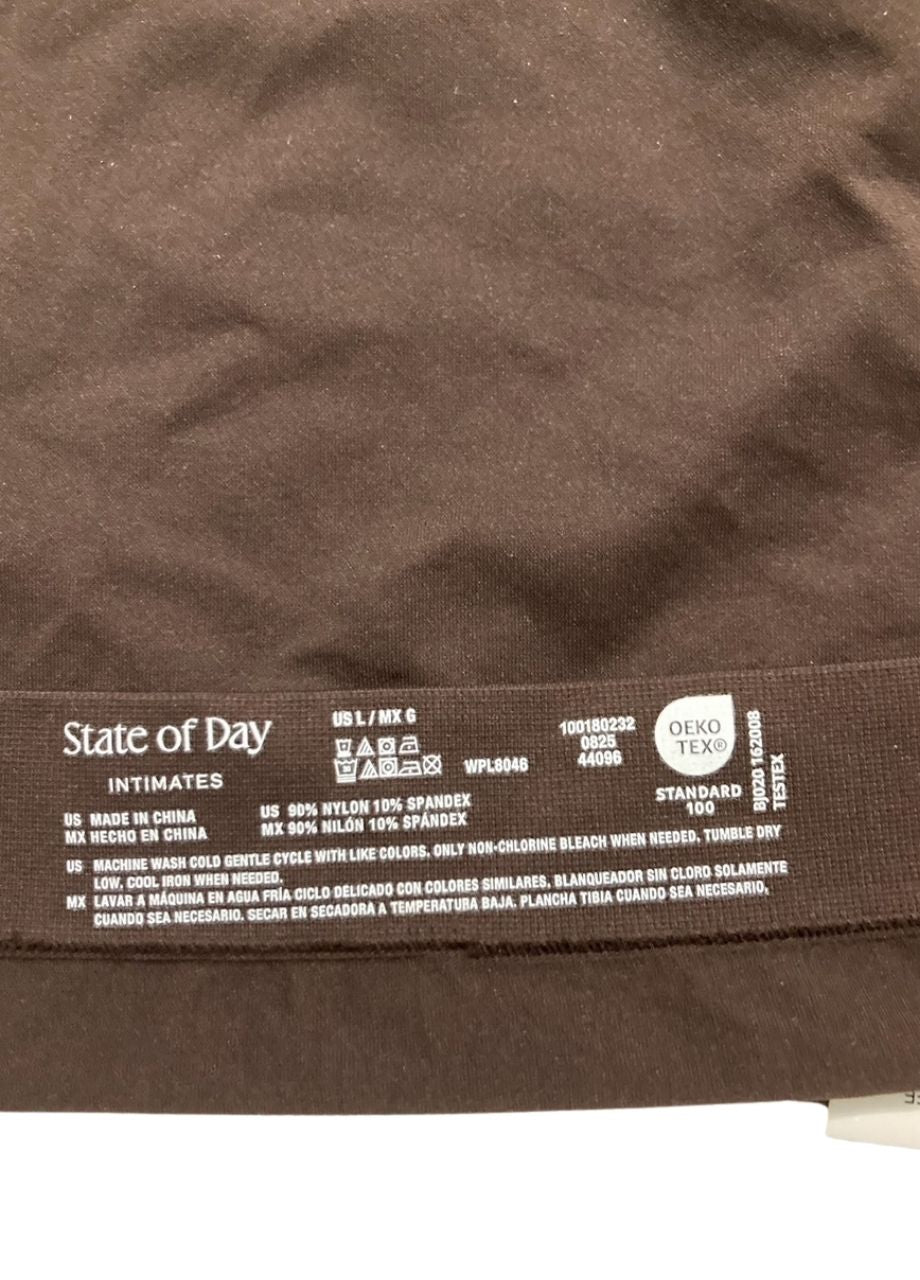 STATE OF DAY Seamless High-Cut Underwear COFFE L